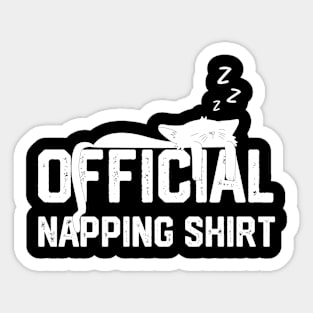 official napping shirt Sticker